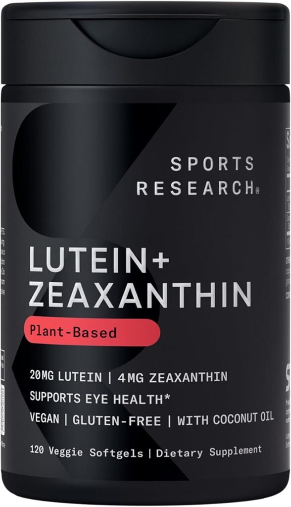 Sports Research Lutein + Zeaxanthin Plant Based - 120 Capsules