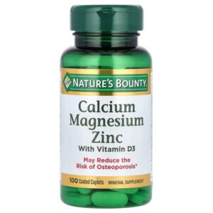 Natures Bounty Calcium Magnesium Zinc & D-3, - 100 Taplets